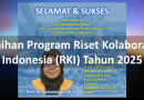 Raihan Program Riset Kolaborasi Indonesia (RKI) Tahun 2025