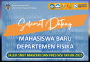 Selamat Datang Mahasiswa Jalur Mandiri dan Prestasi 2025
