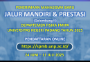 Penerimaan Mahasiswa Baru Jalur Mandiri dan Prestasi Gelombang II Tahun 2025