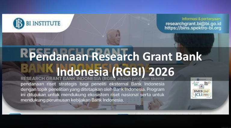 Pendanaan Research Grant Bank Indonesia (RGBI) 2026