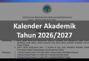 Kalender Akademik UNP Tahun 2026 2027