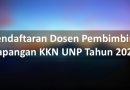 Pendaftaran Dosen Pembimbing Lapangan KKN UNP Tahun 2026
