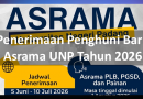 Penerimaan Penghuni Baru Asrama UNP Tahun 2026