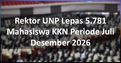Rektor UNP Lepas 5.781 Mahasiswa KKN Periode Juli Desember 2026