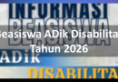 Beasiswa ADik Disabilitas Tahun 2026