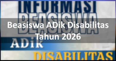 Beasiswa ADik Disabilitas Tahun 2026